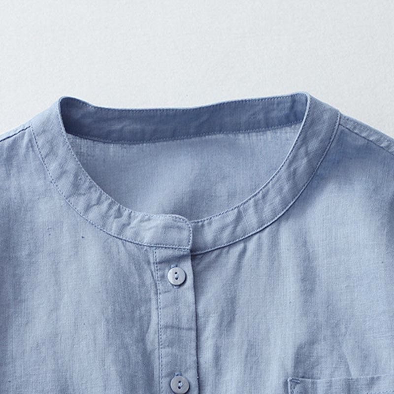 Chemise boutonnée à manches trois-quarts et motif Buddha Stones - image 21