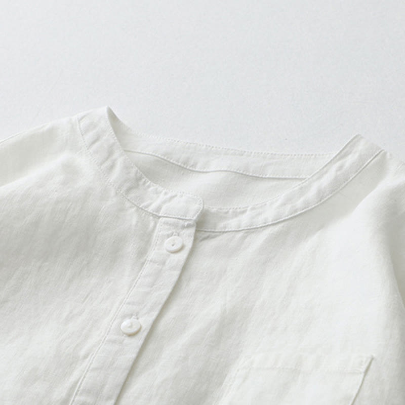 Chemise boutonnée à manches trois-quarts et motif Buddha Stones - image 32