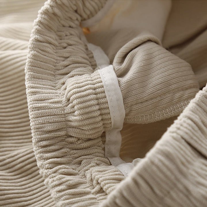 Pantalon sarouel en velours côtelé de coton uni vintage Buddha Stones Commute pour femme avec poches - image 11