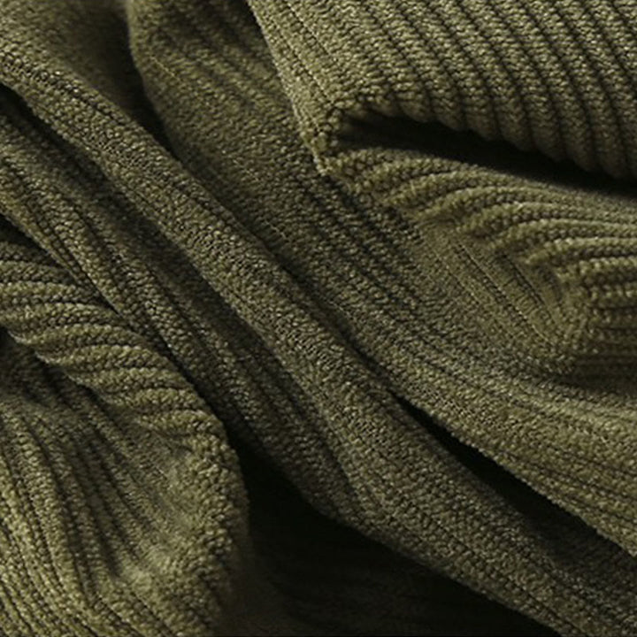 Pantalon sarouel en velours côtelé de coton uni vintage Buddha Stones Commute pour femme avec poches - image 8