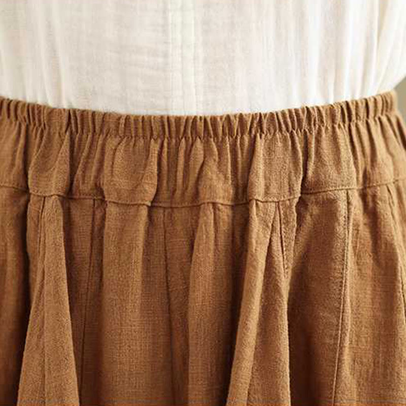 Pantalon sarouel en coton et lin pour femme, décontracté et simple, avec poches, motif Buddha Stones, printemps - image 5