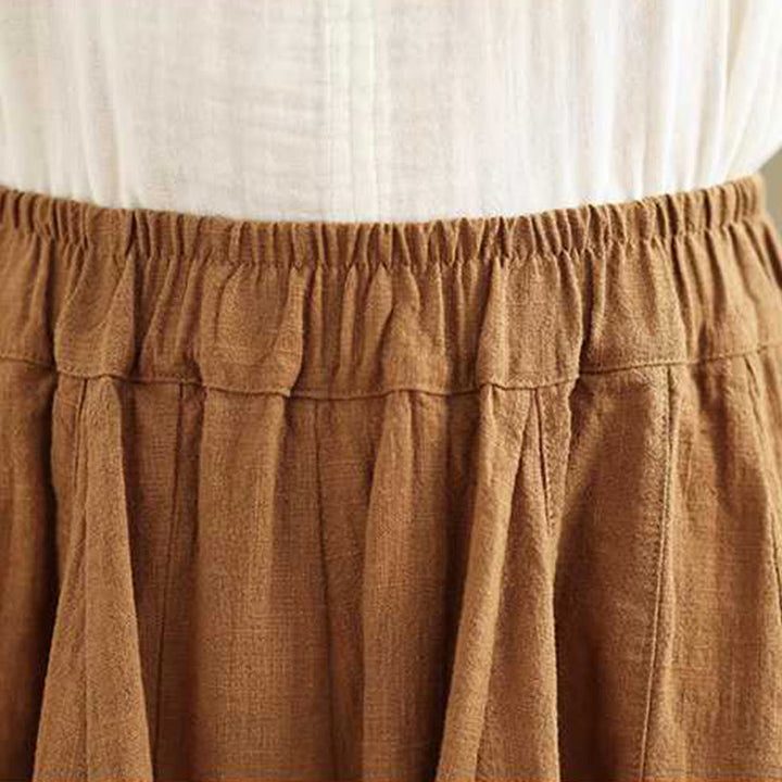 Pantalon sarouel en coton et lin pour femme, décontracté et simple, avec poches, motif Buddha Stones, printemps - image 5