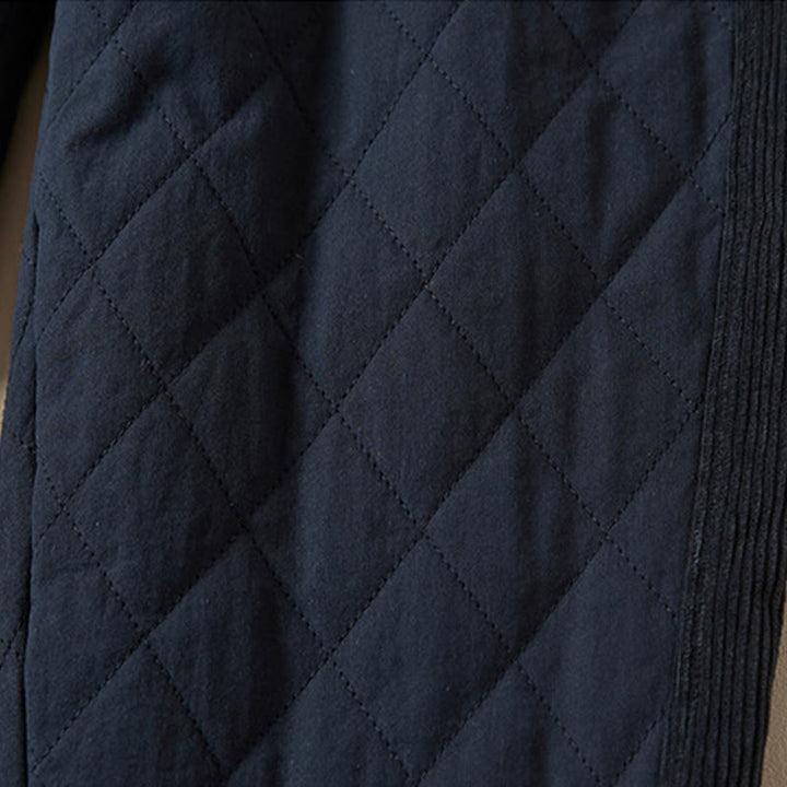 Pantalon harem thermique en coton pour femme, avec poches, motif matelassé en losanges et Buddha Stones - image 5