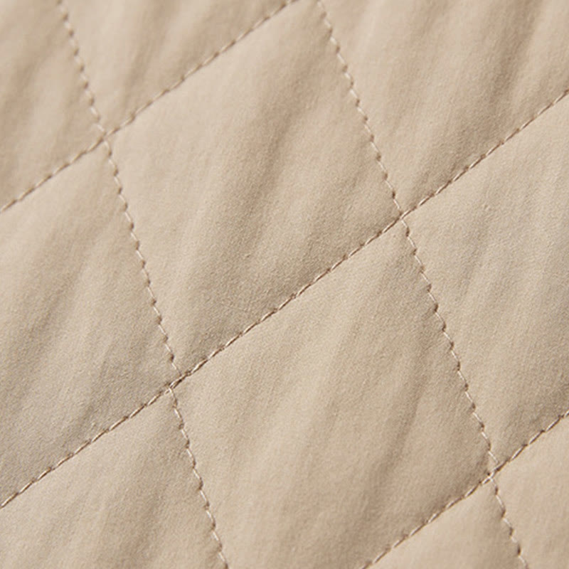 Pantalon sarouel en coton matelassé à motif losanges Buddha Stones pour femme, doublé polaire thermique, avec poches - image 14