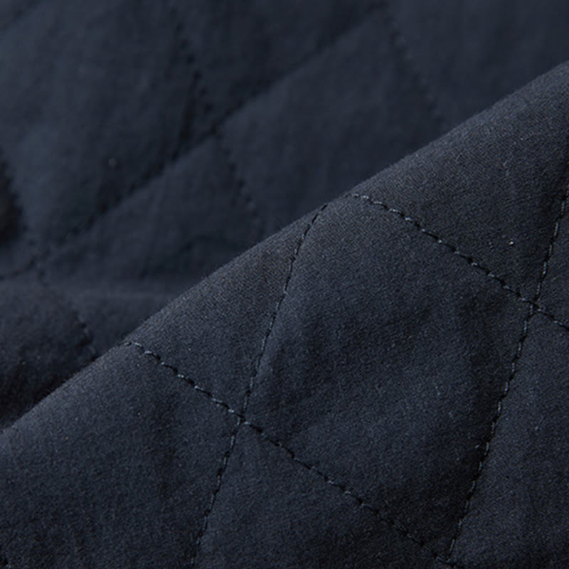 Pantalon harem thermique en coton pour femme, avec poches, motif matelassé en losanges et Buddha Stones - image 6