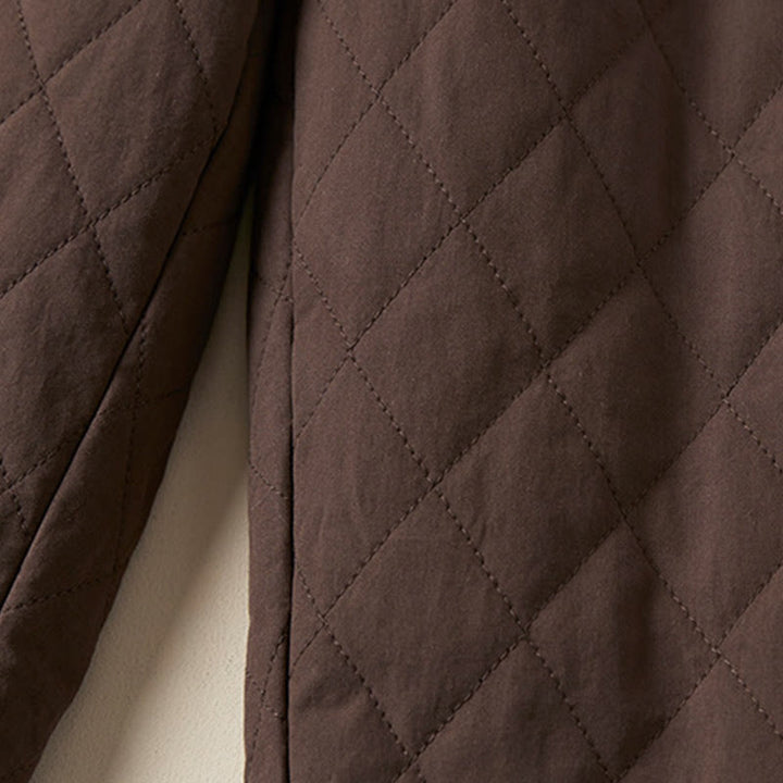 Pantalon harem thermique en coton pour femme, avec poches, motif matelassé en losanges et Buddha Stones - image 23