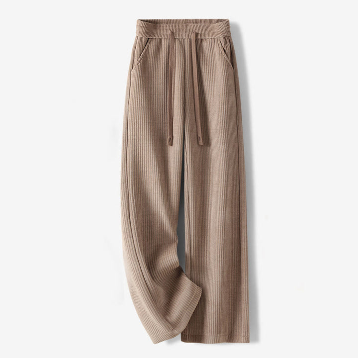Pantalon décontracté Buddha Stones pour femme, couleur unie, jambes larges, en velours côtelé, doublé polaire de coton, avec poches - BurlyWood - US12，UK/AU16，EU44 (3XL) - image 19