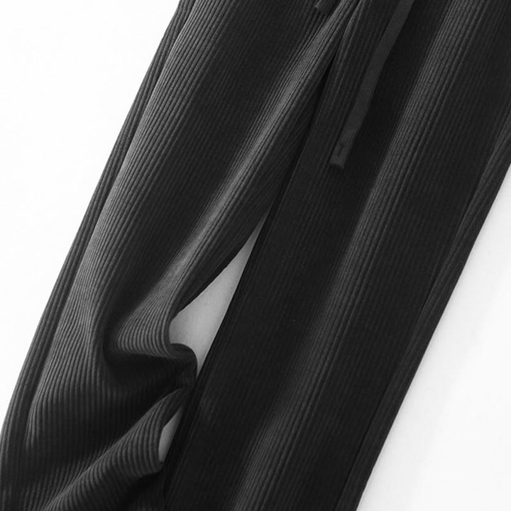 Pantalon décontracté Buddha Stones pour femme, couleur unie, jambes larges, en velours côtelé, doublé polaire de coton, avec poches - image 11