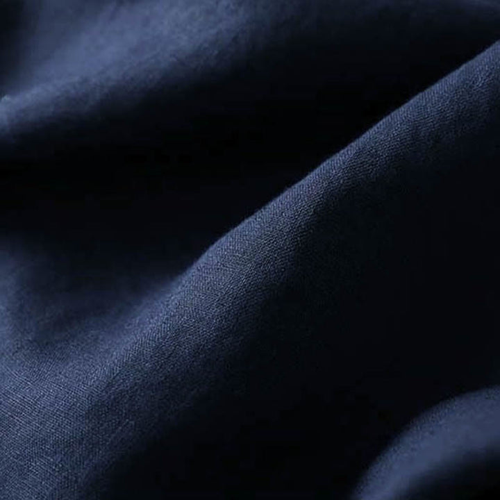 Chemise décontractée en coton à manches longues et col incliné avec broderies de Buddha Stones et fleurs pour femme - image 11