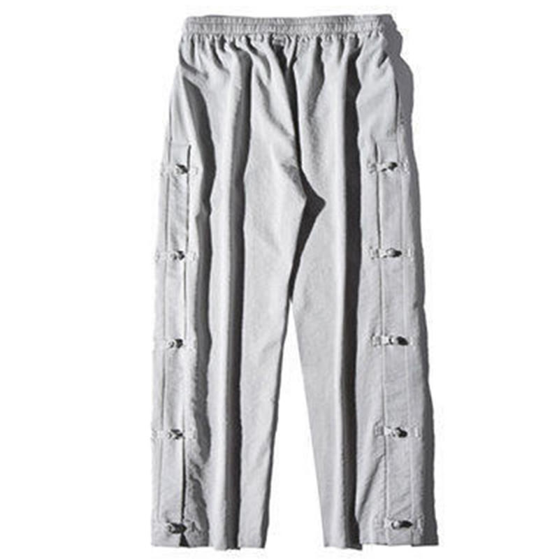 Pantalon large décontracté à motif patchwork de grues Buddha Stones pour homme, avec poches et boutons grenouille - image 21