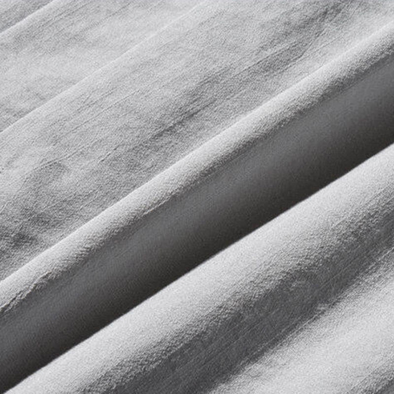 Pantalon large décontracté à motif patchwork de grues Buddha Stones pour homme, avec poches et boutons grenouille - image 26