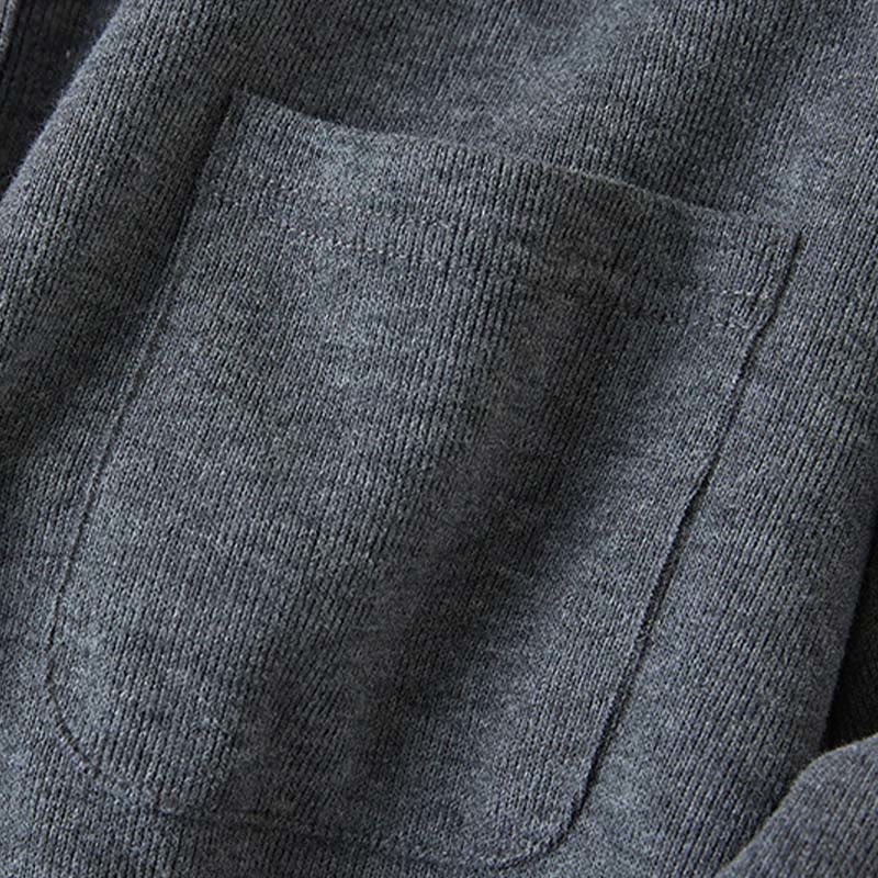 Veste à capuche en coton avec poches et boutons unis Buddha Stones pour femme - image 4