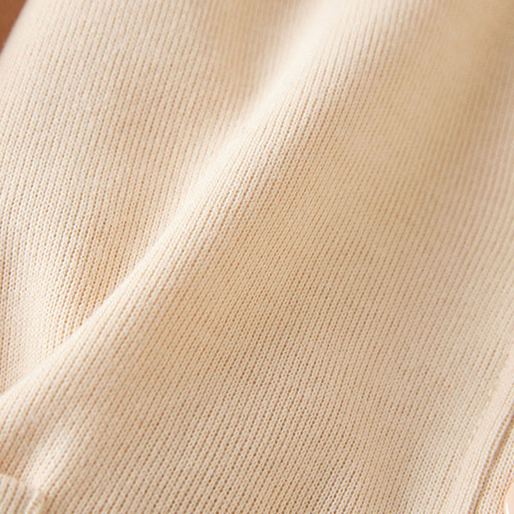 Veste à capuche en coton avec poches et boutons unis Buddha Stones pour femme - image 14