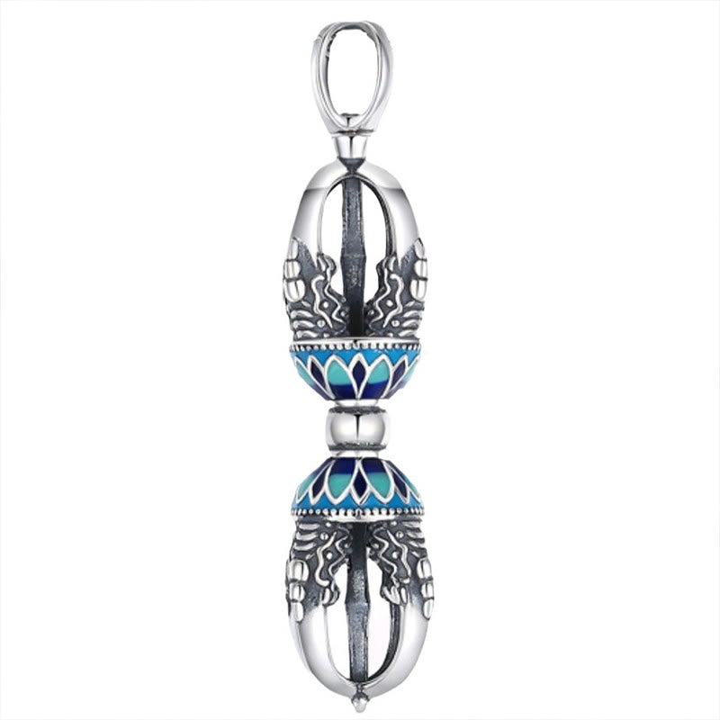 Collier pendentif en cuivre tibétain Buddha Stones et pouvoir spirituel Vajra Dorje - image 4