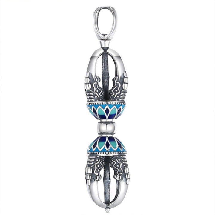 Collier pendentif en cuivre tibétain Buddha Stones et pouvoir spirituel Vajra Dorje - image 4