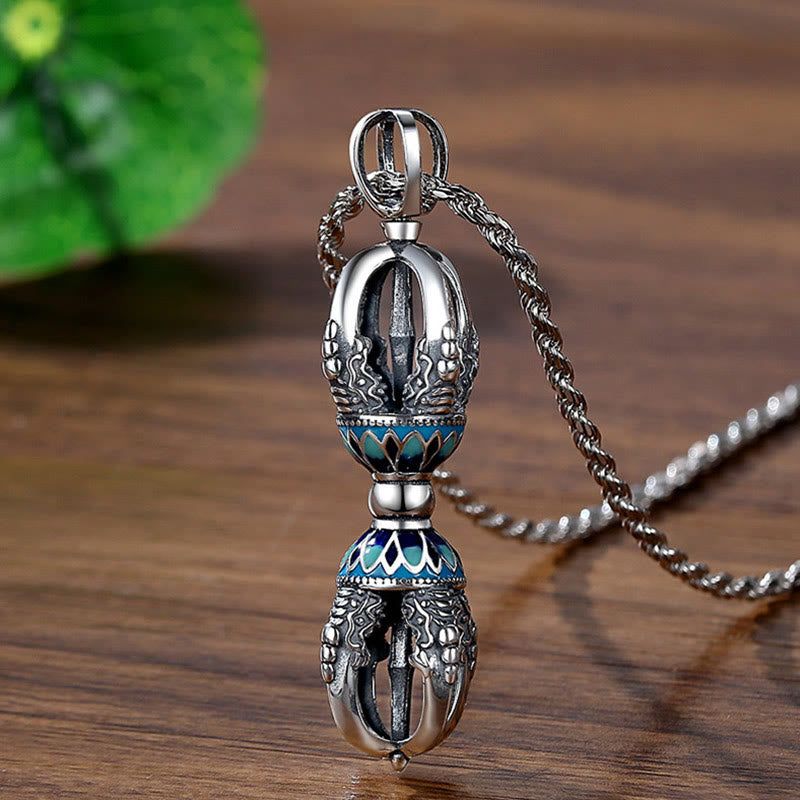 Collier pendentif en cuivre tibétain Buddha Stones et pouvoir spirituel Vajra Dorje - Vajra en cuivre - image 1