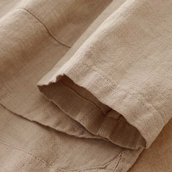 Vêtements décontractés en coton avec boutons et nœuds chinois , Buddha Stones , littéraires et artistiques - image 3