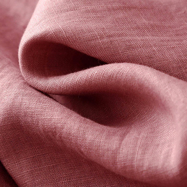 Robe midi sans manches à col rond, coupe simple et décontractée, ornée de poches, couleur unie, motif Buddha Stones . - image 6