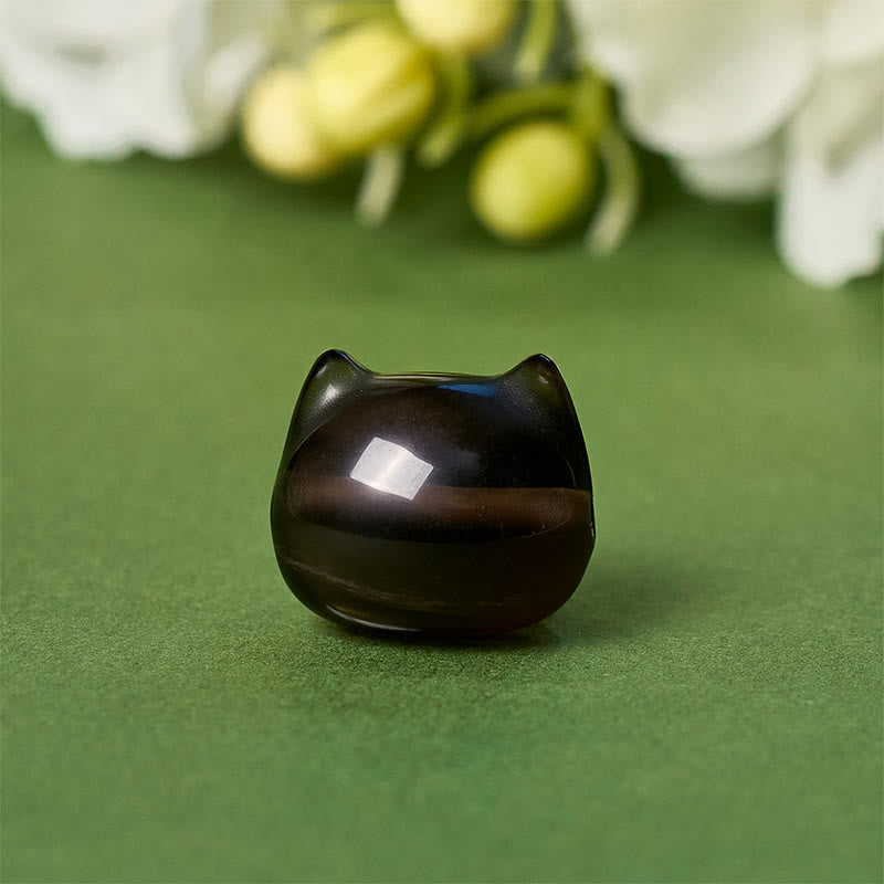 Bracelet en argent sterling 925 avec Buddha Stones et obsidienne glacée naturelle - image 9