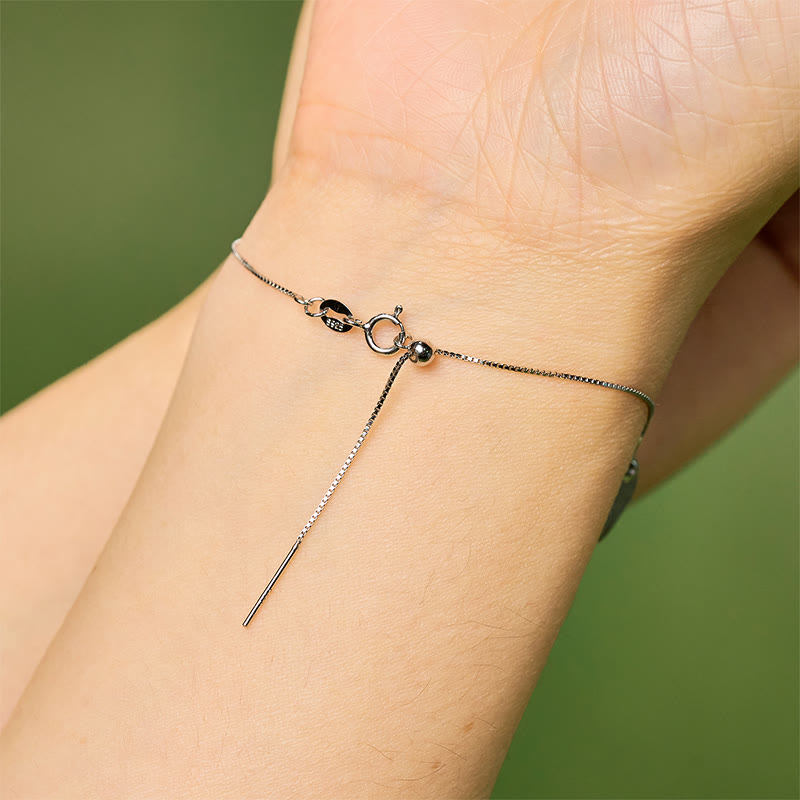 Bracelet en argent sterling 925 avec Buddha Stones et obsidienne glacée naturelle - image 10