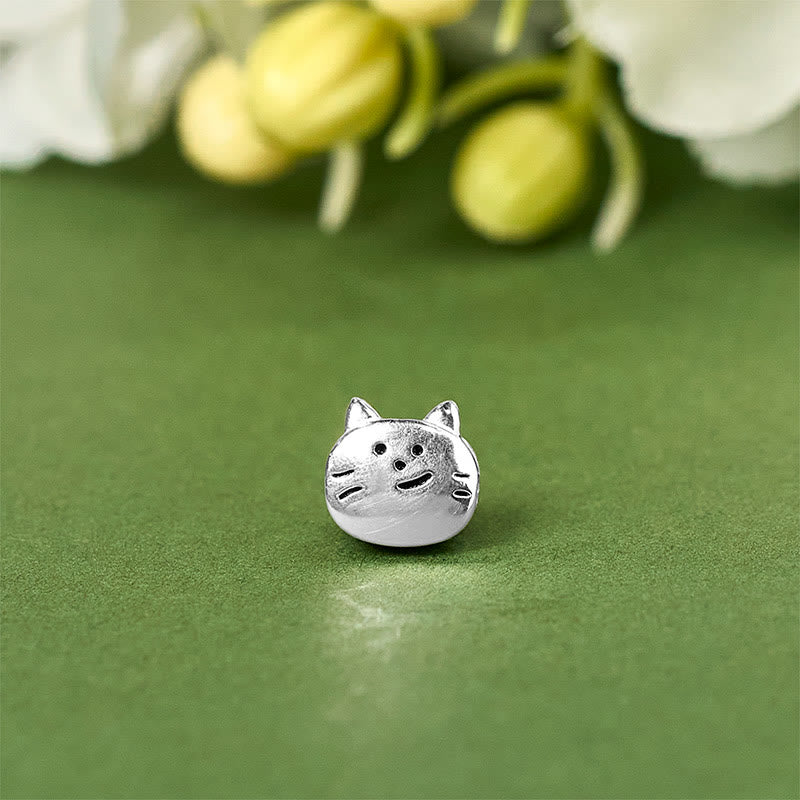 Bracelet chaîne en argent sterling 925 avec mini chat et pierres de Buddha Stones - image 9