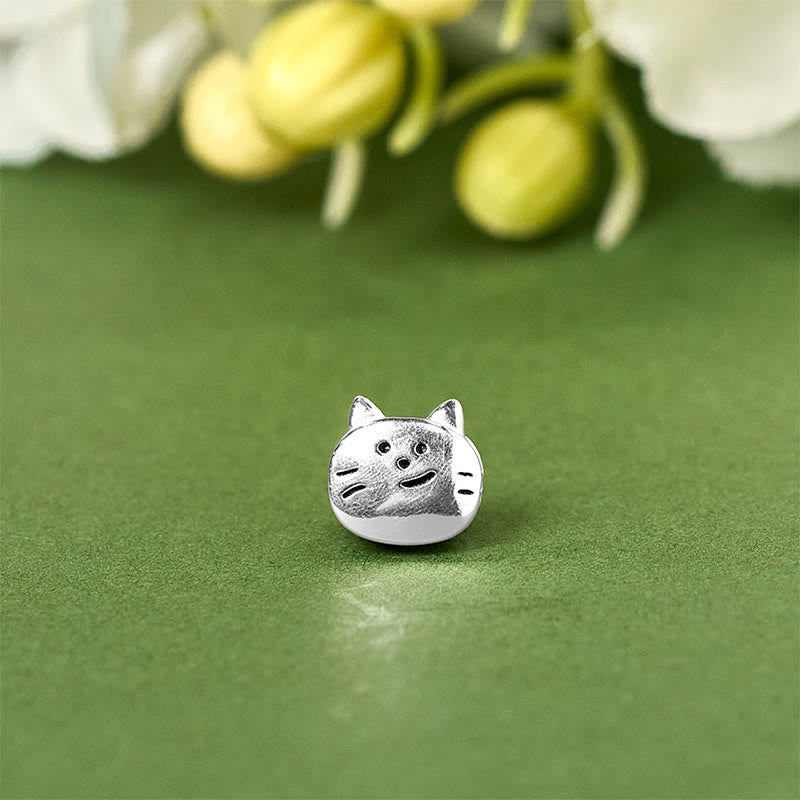 Bracelet chaîne en argent sterling 925 avec mini chat et pierres de Buddha Stones - image 10