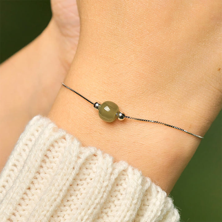 Bracelet chaîne en argent sterling 925 avec Buddha Stones - image 4