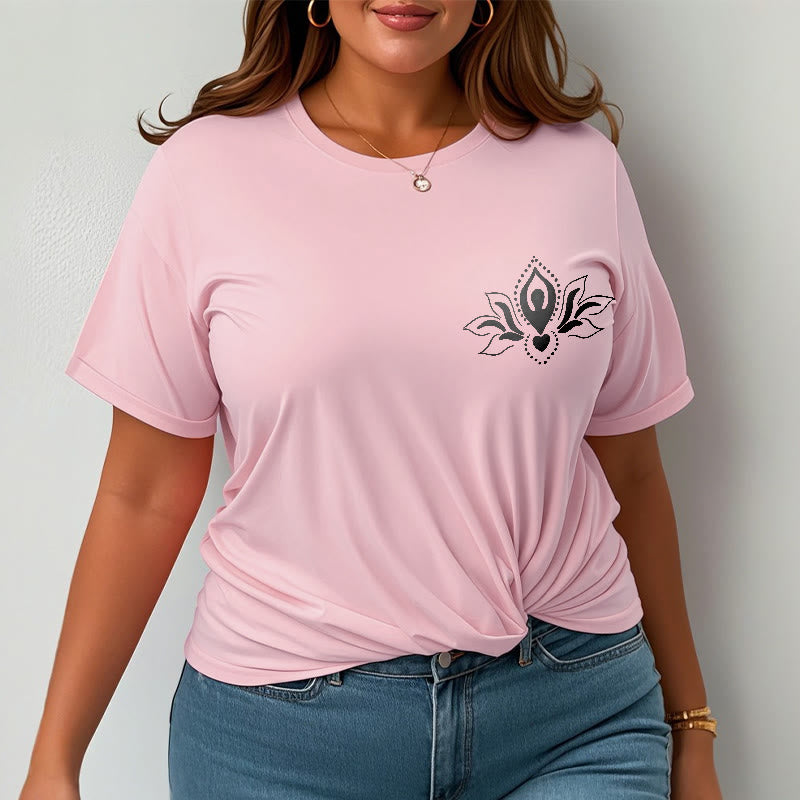 T-shirt à motif Buddha Stones, lotus, méditation - image 14