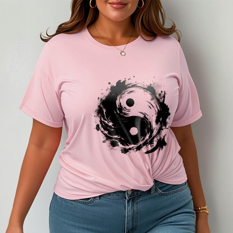 T-shirt à motif Yin Yang et Buddha Stones - image 14