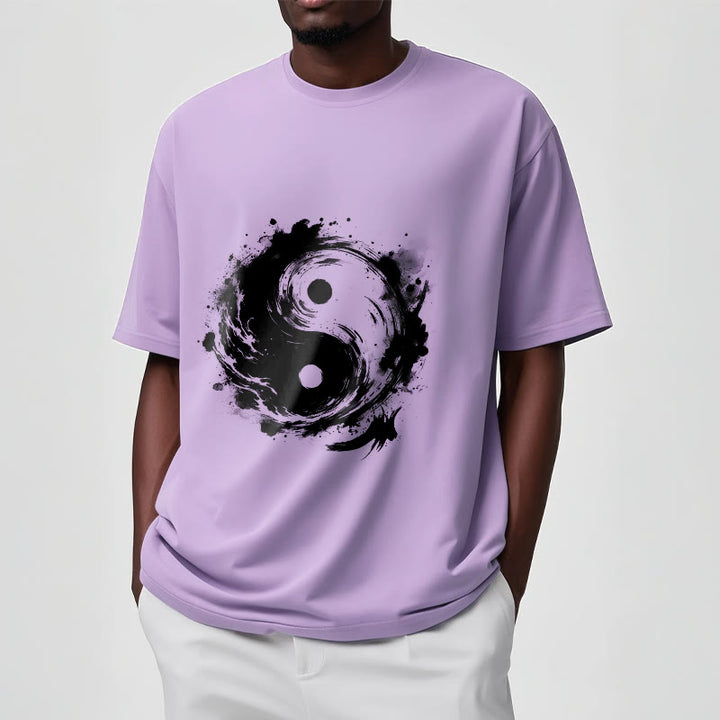 T-shirt à motif Yin Yang et Buddha Stones - image 18