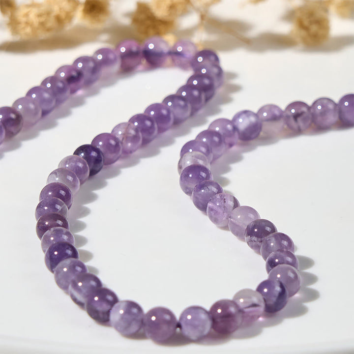 Bracelet Buddha Stones en améthyste avec joli visage de chat pour soulager le stress - image 9