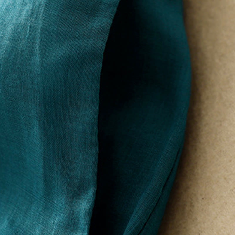 Pantalon large en coton avec cordon de serrage et poches pour femme Motif Buddha Stones - image 3