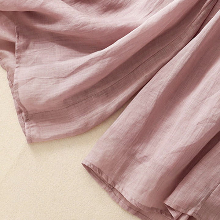 Pantalon large en coton avec cordon de serrage et poches pour femme Motif Buddha Stones - image 14