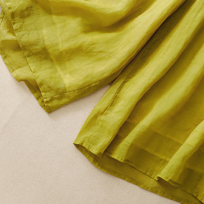 Pantalon large en coton avec cordon de serrage et poches pour femme Motif Buddha Stones - image 18