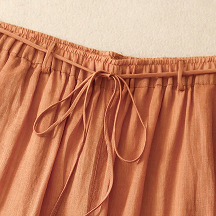 Pantalon large en coton avec cordon de serrage et poches pour femme Motif Buddha Stones - image 23