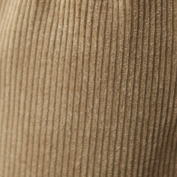Pantalon décontracté en velours côtelé de coton avec poches et boutons pour femme Motif Buddha Stones - image 8