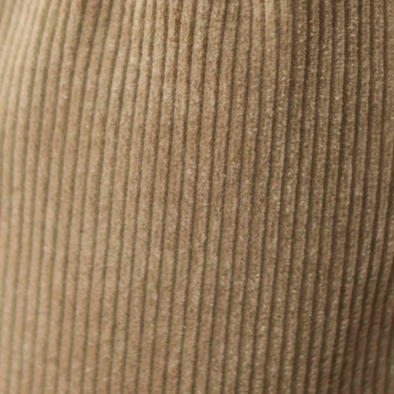 Pantalon décontracté en velours côtelé de coton avec poches et boutons pour femme Motif Buddha Stones - image 7