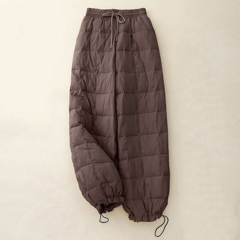 Pantalon d'hiver en coton avec cordon de serrage et poches pour femme Buddha Stones - SaddleBrown - US8-10，UK/AU12-14，EU40-42 (2XL) - image 10
