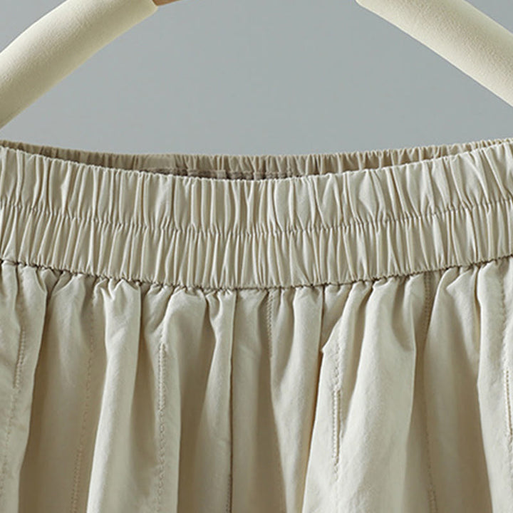 Pantalon sarouel en coton uni d'hiver Buddha Stones pour femme, longueur cheville, avec poches - image 8