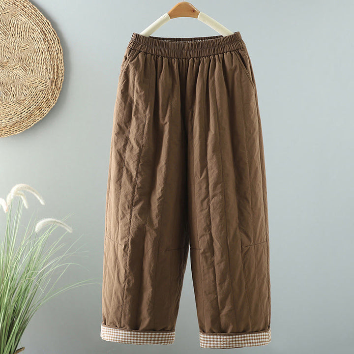 Pantalon sarouel en coton uni d'hiver Buddha Stones pour femme, longueur cheville, avec poches - Pérou - US8-10，UK/AU12-14，EU40-42 (2XL) - image 17