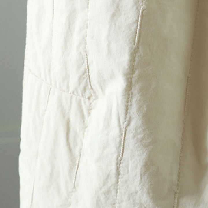 Pantalon sarouel en coton uni d'hiver Buddha Stones pour femme, longueur cheville, avec poches - image 15