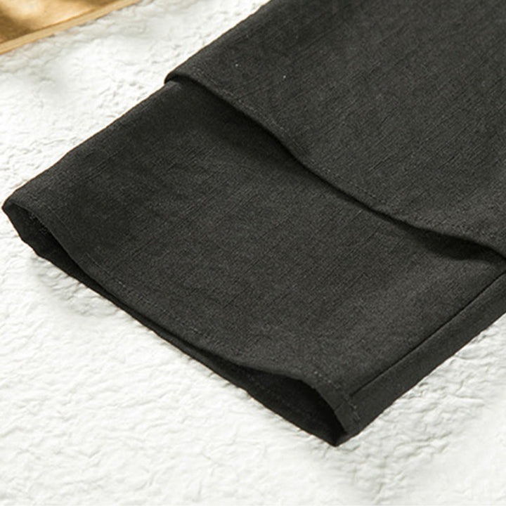 Veste kimono décontractée à lacets et devant ouvert pour homme, motif Buddha Stones, en coton et lin - image 6