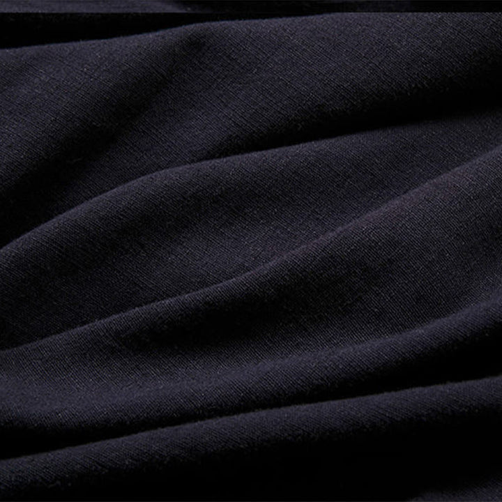 Veste kimono décontractée en coton et lin pour homme Buddha Stones, design uni, ouverte sur le devant - image 8