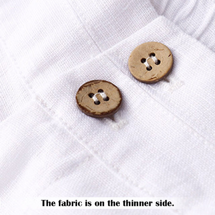 Pantalon large en lin pour femme, style été décontracté, avec fermeture éclair et poches , Buddha Stones - image 7