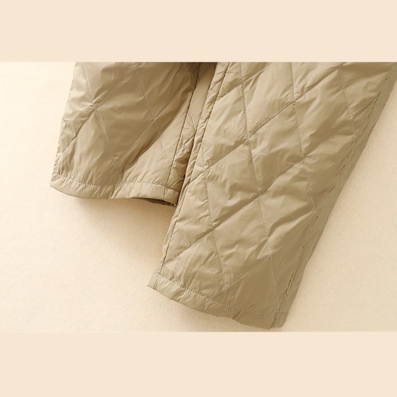 Pantalon décontracté taille haute en coton avec cordon de serrage et poches pour femme Motif Buddha Stones - image 3