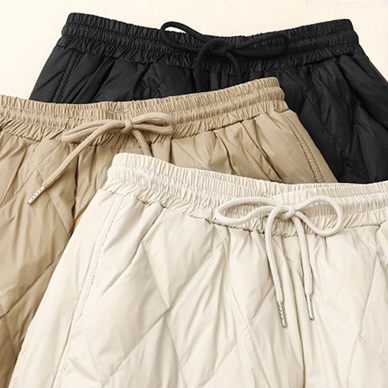 Pantalon décontracté taille haute en coton avec cordon de serrage et poches pour femme Motif Buddha Stones - image 17