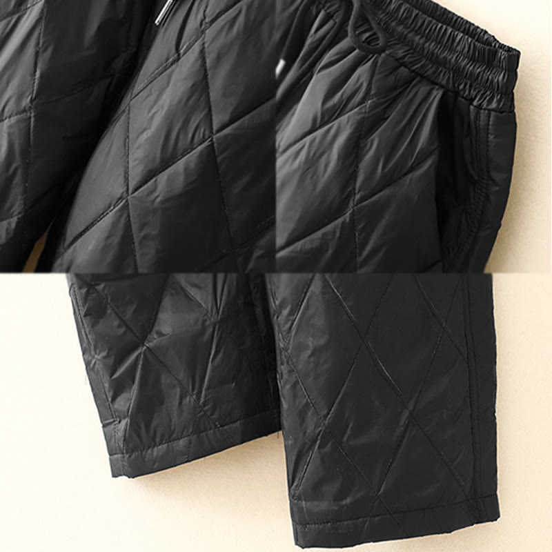 Pantalon décontracté taille haute en coton avec cordon de serrage et poches pour femme Motif Buddha Stones - image 6