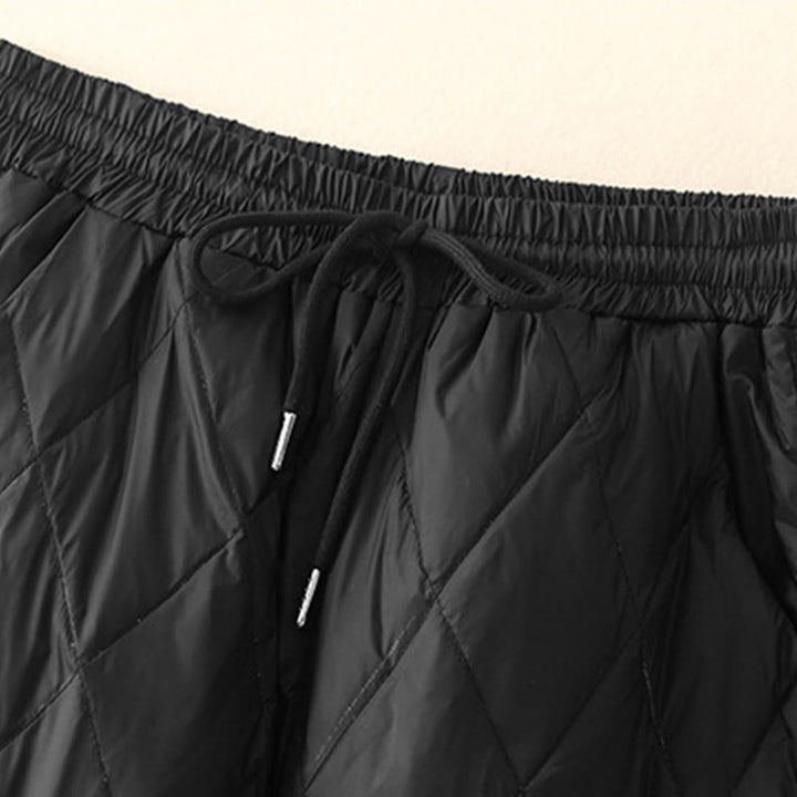 Pantalon décontracté taille haute en coton avec cordon de serrage et poches pour femme Motif Buddha Stones - image 6