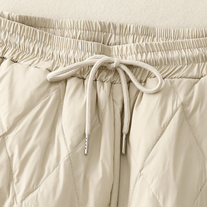 Pantalon décontracté taille haute en coton avec cordon de serrage et poches pour femme Motif Buddha Stones - image 11