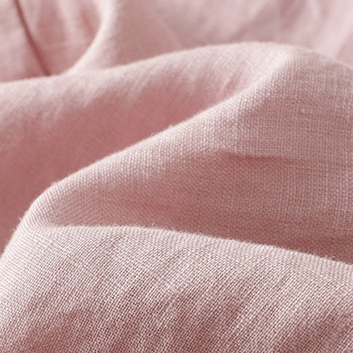 Pantalon large en coton et lin avec cordon de serrage et poches pour femme Motif Buddha Stones Commute - image 25